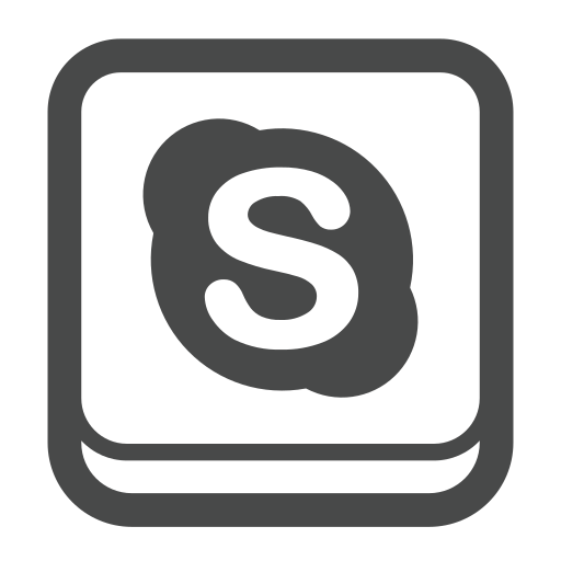 Account, call, connect, profile, skype, social, social media icon